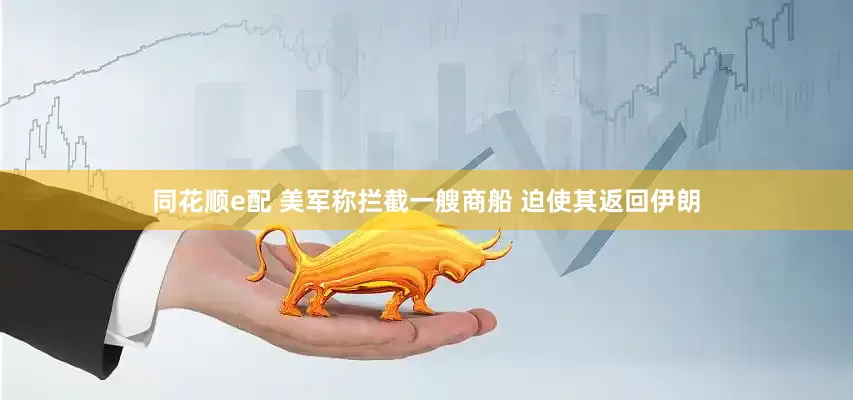 同花顺e配 美军称拦截一艘商船 迫使其返回伊朗